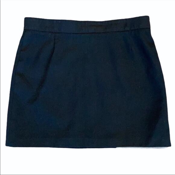 Burberry Double Breasted Black Mini Skirt Sz 6 - Picture 5 of 5